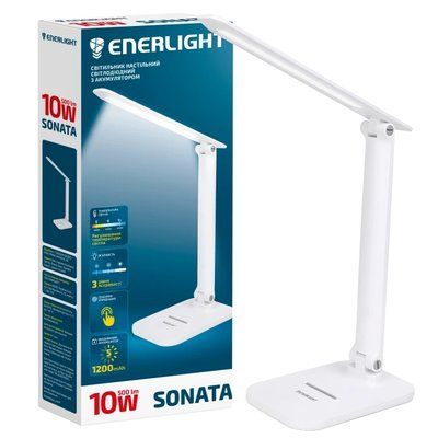 ENERLIGHT SONATA 3000-6000K Светильник настольный светодиодный с аккумулятором 99-00021748 фото