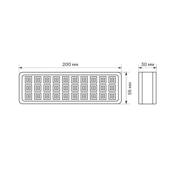 TITANUM TL-EM1106 LED светильник аварийный 30 LED 6500K 230V 99-00015178 фото