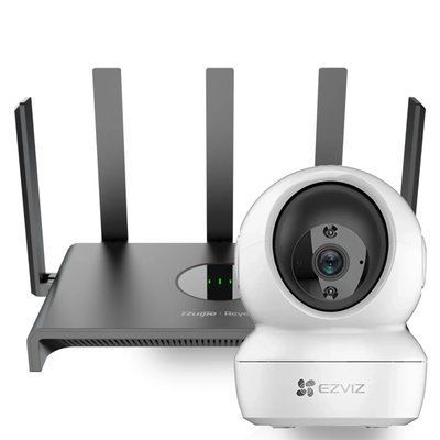 Ezviz CS-H6c (4MP,W1) + Reyee RG-EW1300G Комплект 99-10026842 фото