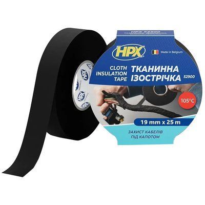 HPX LI1925 19мм х 25м Лента тканевая изоляционная 99-00023225 фото