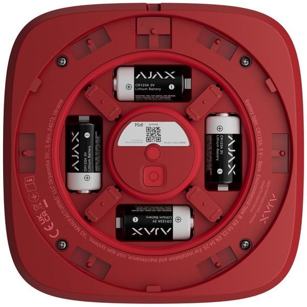 Ajax EN54 FireProtect (VAD) red пожежний світловий "ВИХІД" Cповіщувач 99-10034544 фото
