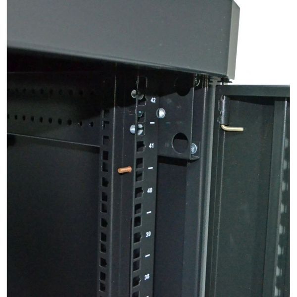 UA-MGSE4268MPB Шкаф 19" 42U, 610х865 мм (Ш*Г), усиленный, перфорированная дверь (66%), черный 99-00008102 фото