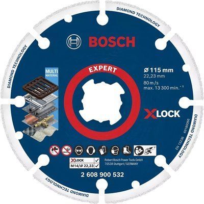 Bosch EXPERT Diamond Metal Wheel X-LOCK, 115 x 22,23 мм Відрізний круг по металу 99-00014632 фото