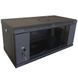 Hypernet WMNC-4U-FLAT-BLACK Шкаф коммутационный настенный 4U 600x450 99-00015193 фото 1