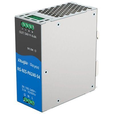 Ruijie RG-NIS-PA240-54 AC/DC 54В 4.4А 240 Вт на DIN-рейку Блок живлення 99-00023784 фото