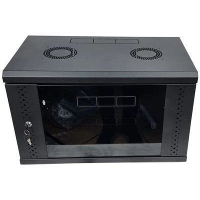 EServer 6U 600х500х370 стекло, черная Шкаф 99-10027985 фото
