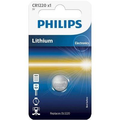 Philips CR1220 Батарейка литиевая блистер, 1 шт 99-00013472 фото