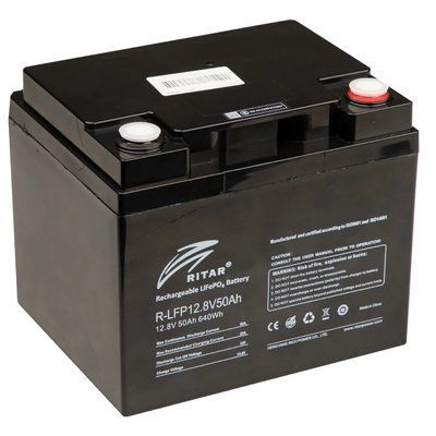 Ritar R-LFP12.8V50AH Акумуляторна батарея з bluetooth 99-00018506 фото