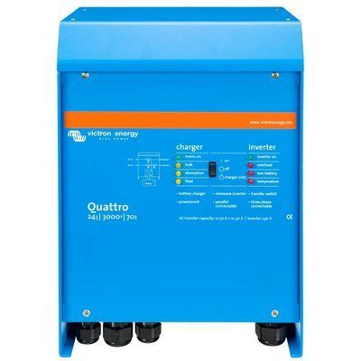 VictronEnergy Quattro 24/3000/70-50/50 однофазний чиста синусоїда Інвертор 99-00024026 фото