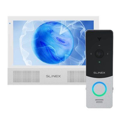 + панель вызова ML-20HD silver/ black Комплект видеодомофон Slinex Sonik 7 AI white 99-10025450 фото