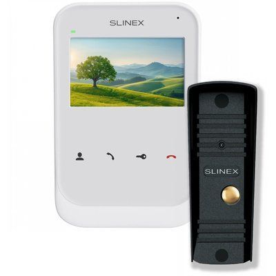Slinex SK-04 + ML-16HR black Комплект видеодомофон + панель вызова 99-10025451 фото