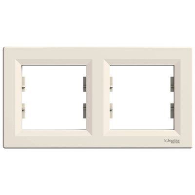 Schneider Electric Asfora EPH5800223 РАМКА ДВОМІСНА ГОРИЗОНТАЛЬНА 99-00015597 фото