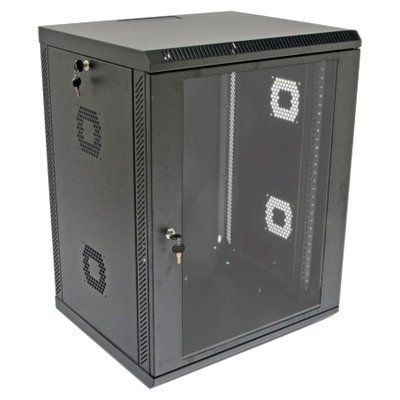 19"15U, 600х500х773 мм Шкаф акриловое стекло черный 99-00022419 фото
