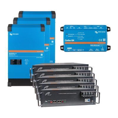 VictronEnergy MultiPlus-II + Ritar R-LFP51.2V100AH Система безперебійного живлення3 фази, 12кВт, 25кВт●год 113422 фото