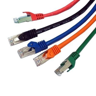 Патч-корд S/FTP L&W ELECTRONICAL 1 м, кат. 6А, помаранчевий, LW 99-00006957 фото