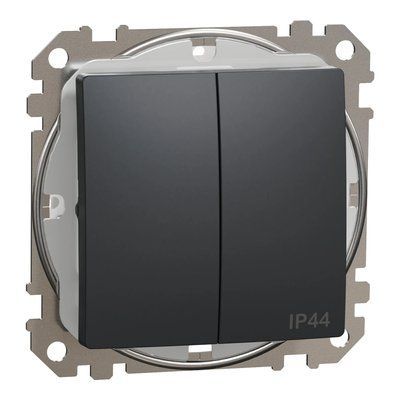 Schneider Electric Sedna Design & Elements SDD214105 Двухклавишный выключатель 99-00021770 фото