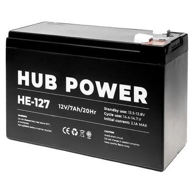 Hub Power НЕ-127 7А&bull;ч 12В Свинцово-кислотная аккумуляторная батарея 99-00021359 фото