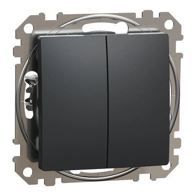 Schneider Electric Sedna Design & Elements SDD214105 Двухклавишный выключатель 99-00021771 фото