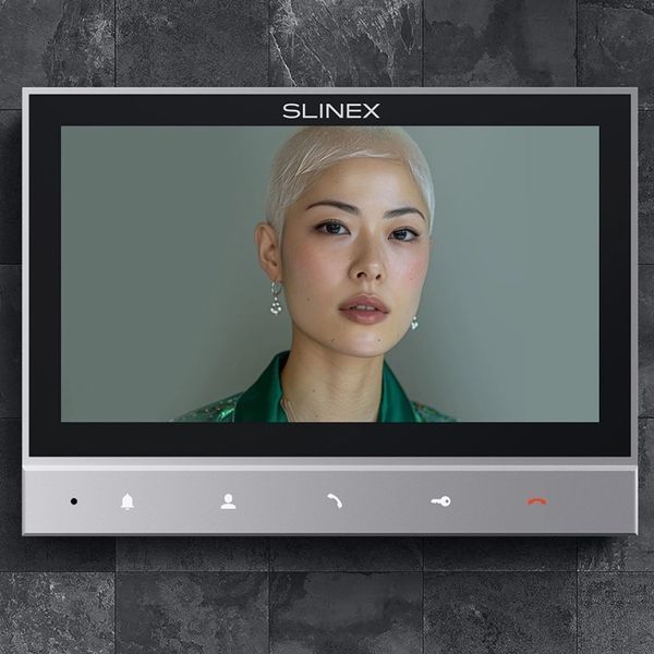 Slinex SK 7 Cloud (Slinex SK 7 Cloud grey + ML-17HD graphite) Комплект відеодомофон + панель виклику 99-10025453 фото