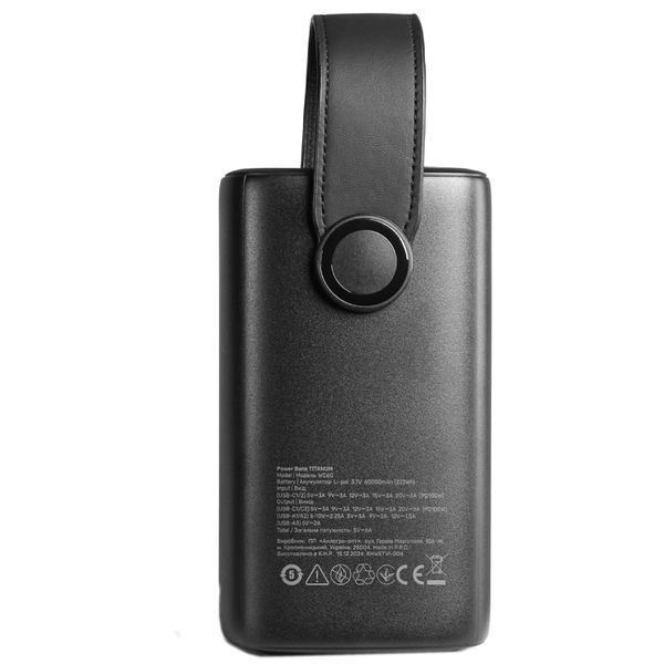 Videx TITANUM WC60 PD100W Black 60000mAh Повербанк 99-10035286 фото