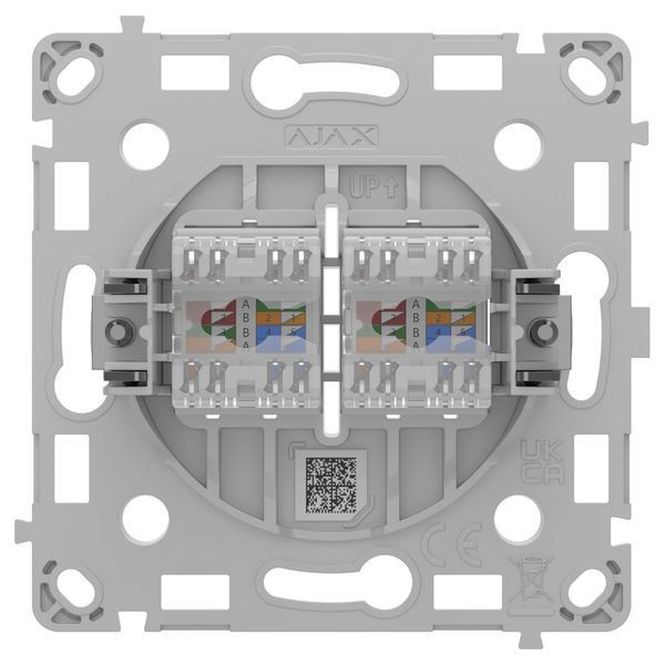 Ajax OutletCore (LAN) vertical white Механізм інтернет розетки 99-10027610 фото