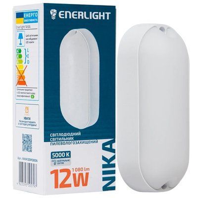 ENERLIGHT NIKA Светильник светодиодный 12Вт 5000К IP65 99-00015236 фото