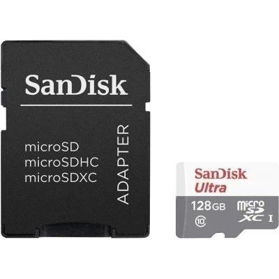 SANDISK Ultra microSDXC 128GB + SD Adapter Class 10 UHS-I Карта пам'яті 99-10033752 фото