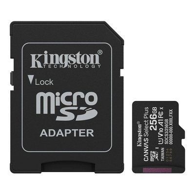 Kingston microSD 256GB C10 UHS-I A1 V10 R150MB/s + SD Карта пам'яті 99-10028161 фото