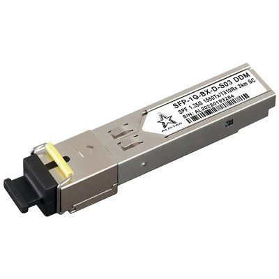 ALISTAR SFP-1G-BX-D-S03 SFP 1G 1SM WDM SC 3KM TX1550/RX1310nm DDM Модуль 99-00020841 фото