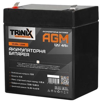 TRINIX 12V4Ah/20Hr Акумуляторна батарея 99-10034814 фото