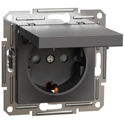 Schneider Electric Asfora EPH3100171 Розетка антрацит 99-00021564 фото