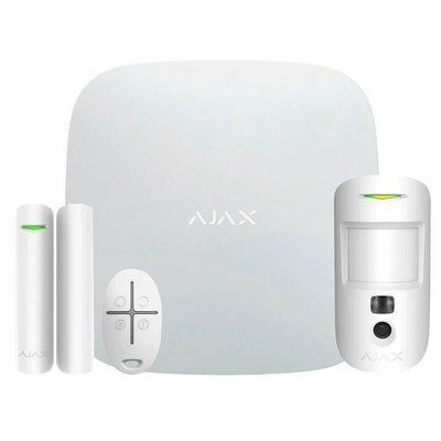 Ajax StarterKit Cam (8EU) UA white Комплект охранной сигнализации 99-00006340 фото
