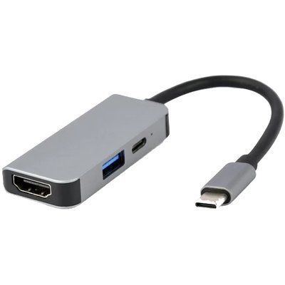 Cablexpert A-CM-COMBO3-02 USB-C 3-в-1 (USB/HDMI/PD) Док станция 99-10027547 фото