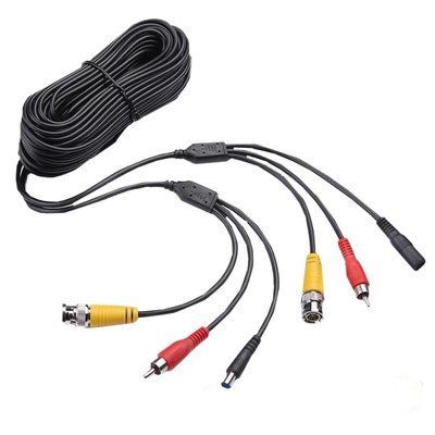 NC + DC + AV 10m Патчкорд комбінований коаксіальний + живлення + звук, чорний 99-00013259 фото