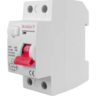 Enext e.rccb.stand.2.40.30 2р, 40А, 30mA Выключатель дифференциального тока 99-00021471 фото