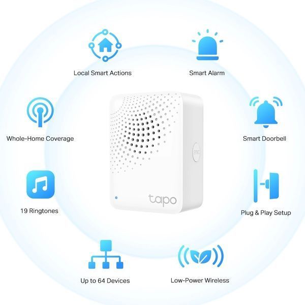 TP-LINK Tapo H100 Розумний хаб із дзвінком 99-10033027 фото