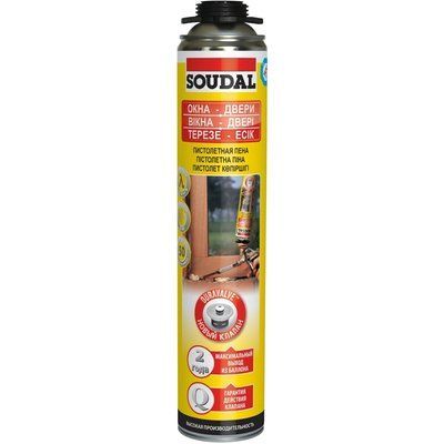 SOUDAL 750мл Піна монтажна пістолет 99-00017126 фото