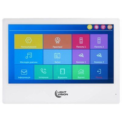 Light Vision SINGAPORE WiFi FHD WHITE (AI) 10" Відеодомофон 99-10025317 фото