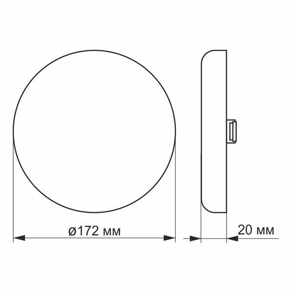 VIDEX 24W 4100K 220V LED светильник безрамочный круглый 99-00017524 фото