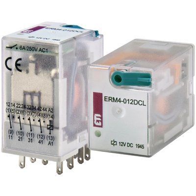 ЕТІ ERM4-012DCL 4p Реле електромеханічне 99-00012751 фото