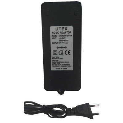 UTEX 3048SH-DM 12V 3А Блок питания в пластиковом корпусе (шнур вилка) 99-00016543 фото