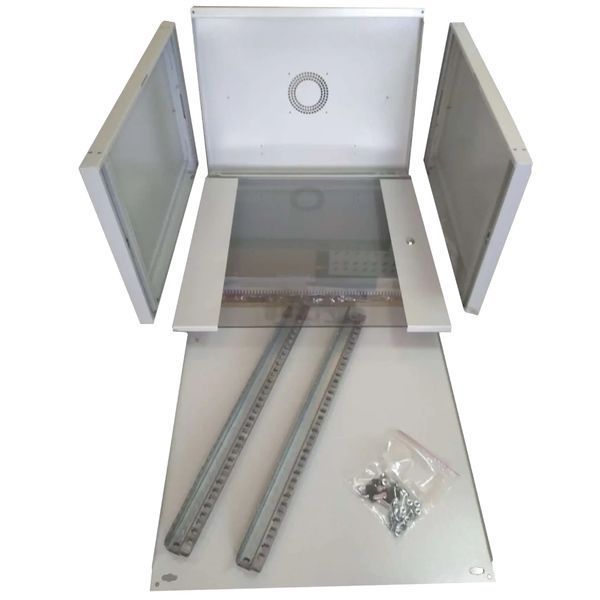 Hypernet WMNC66-12U-FLAT-AC Шафа комутаційна настінна 12U 600x600 розбірна сіра 115045 фото
