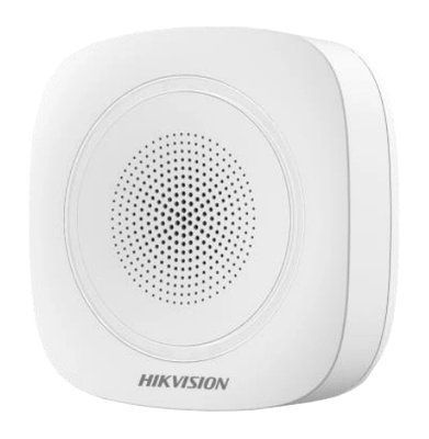 Hikvision DS-PS1-I-WE-Red (красная подсветка) Беспроводная внутренняя сирена 99-00002739 фото