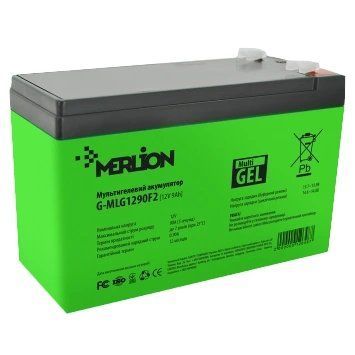 MERLION G-MLG1290F2 9А&bull;г 12В мультигель Свинцево-кислотна акумуляторна батарея 99-00023265 фото
