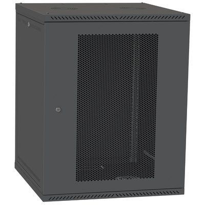 IPCOM СН-15U 600х450 перфорація RAL9005 Шафа серверна 99-00024623 фото